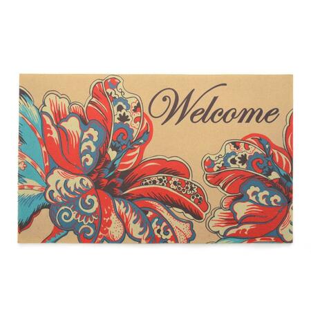 STEPHAN ROBERTS HOME 18 x 30 in. Recycled Rubber Doormat - Siena 30N-18RM54-06